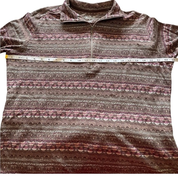 Woolrich Women’s Pullover Half Zip Boho Top Size Medium - Picture 6 of 12